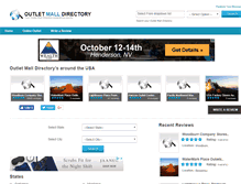 Tablet Screenshot of outletmalldirectory.com